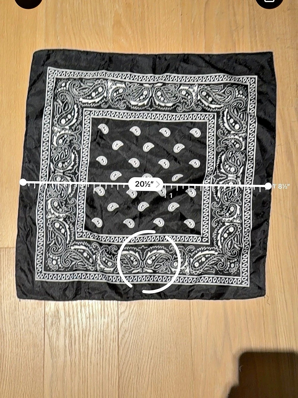Paisley Scarf in Black & White